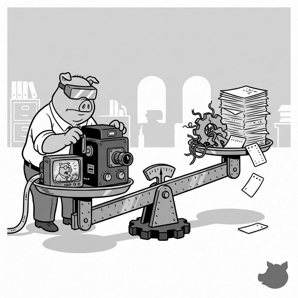Black-and-white editorial illustration for 2026 Career Advice: Acing the Skills-Based Video Interview