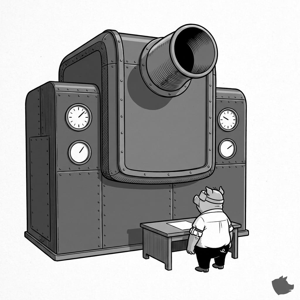 Black-and-white editorial illustration for August 2026 Job Market: Cooling Hiring & The AI Skills Premium