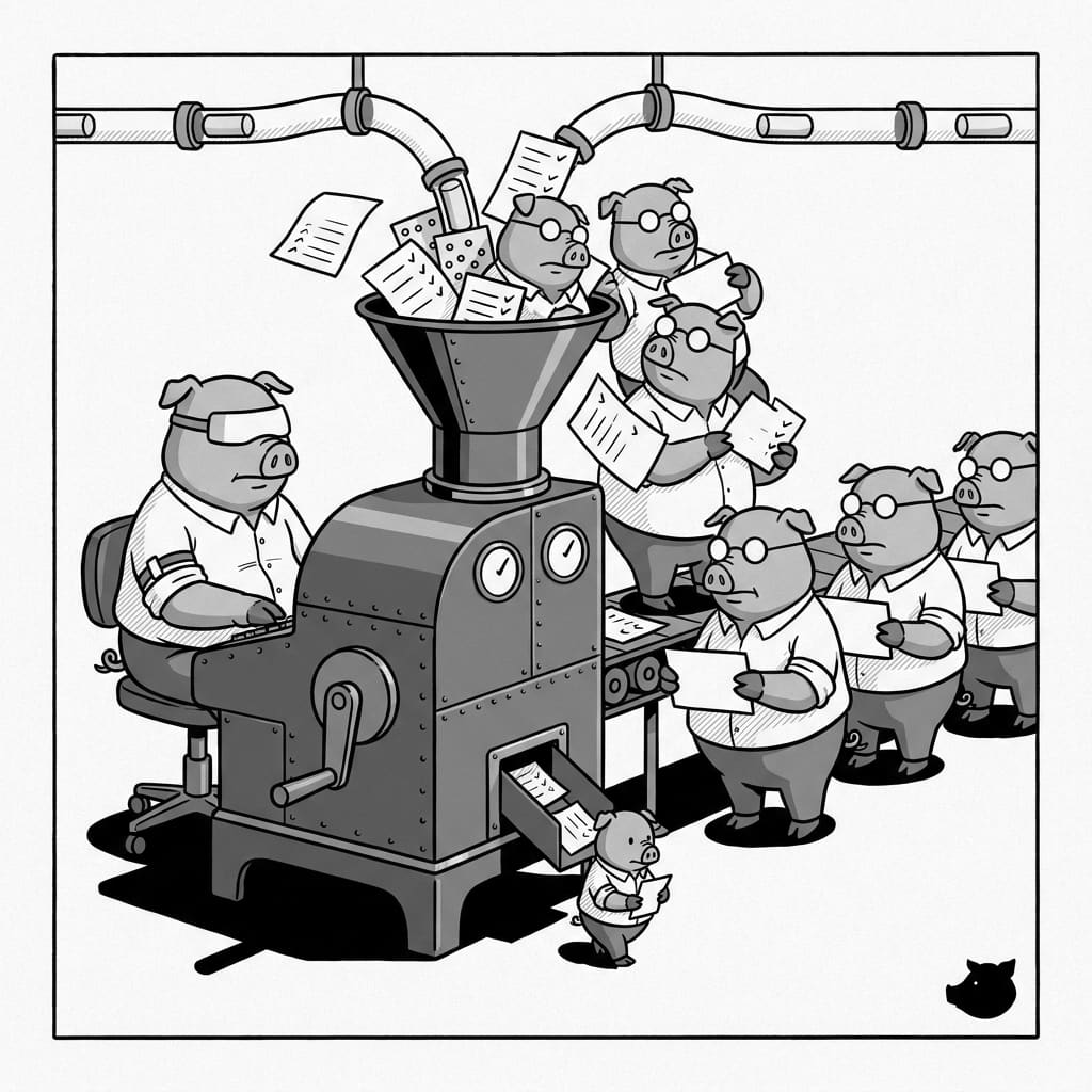 Black-and-white editorial illustration for Late October 2026 Hiring Trends: Decoding the ADP Weekly Job Deceleration