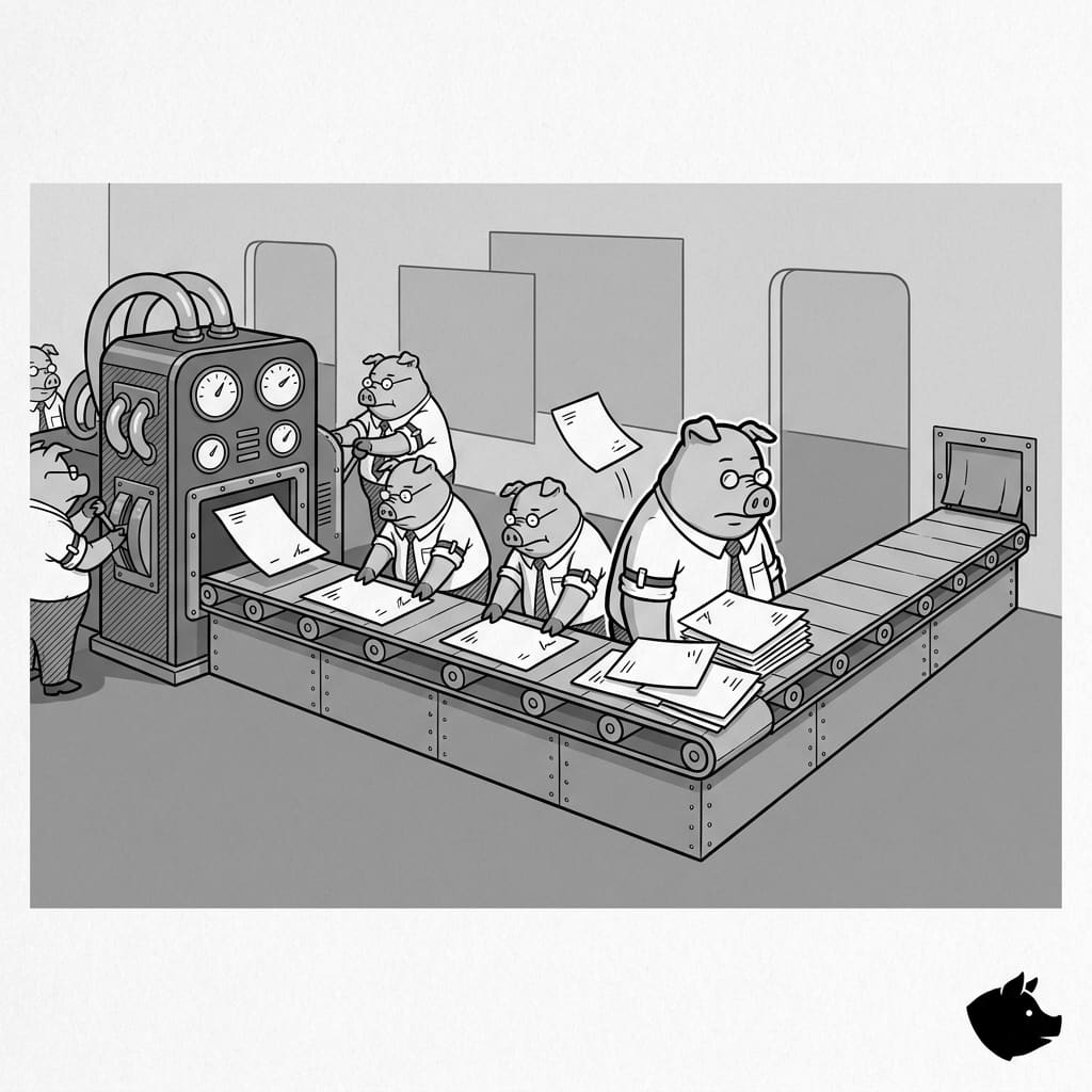Black-and-white editorial illustration for October 2026 Hiring Trends: Navigating the September Jobs Slump
