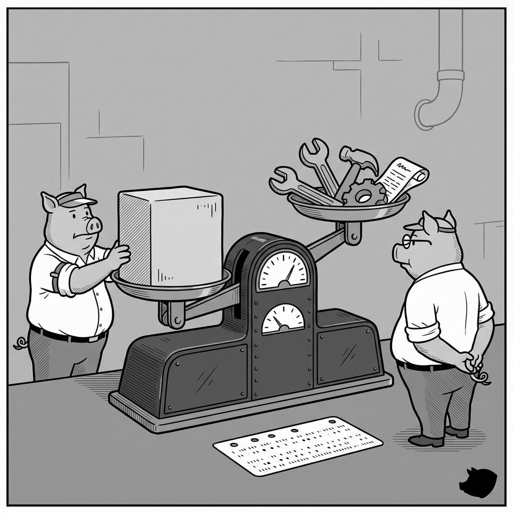 Black-and-white editorial illustration for Proving Your Skills in the Cautious 2026 Job Market