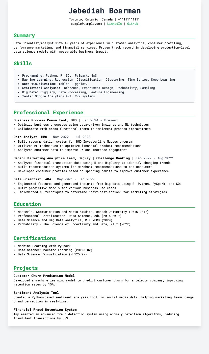 Tech Hog resume template preview — clean monospace layout for software engineers and data scientists