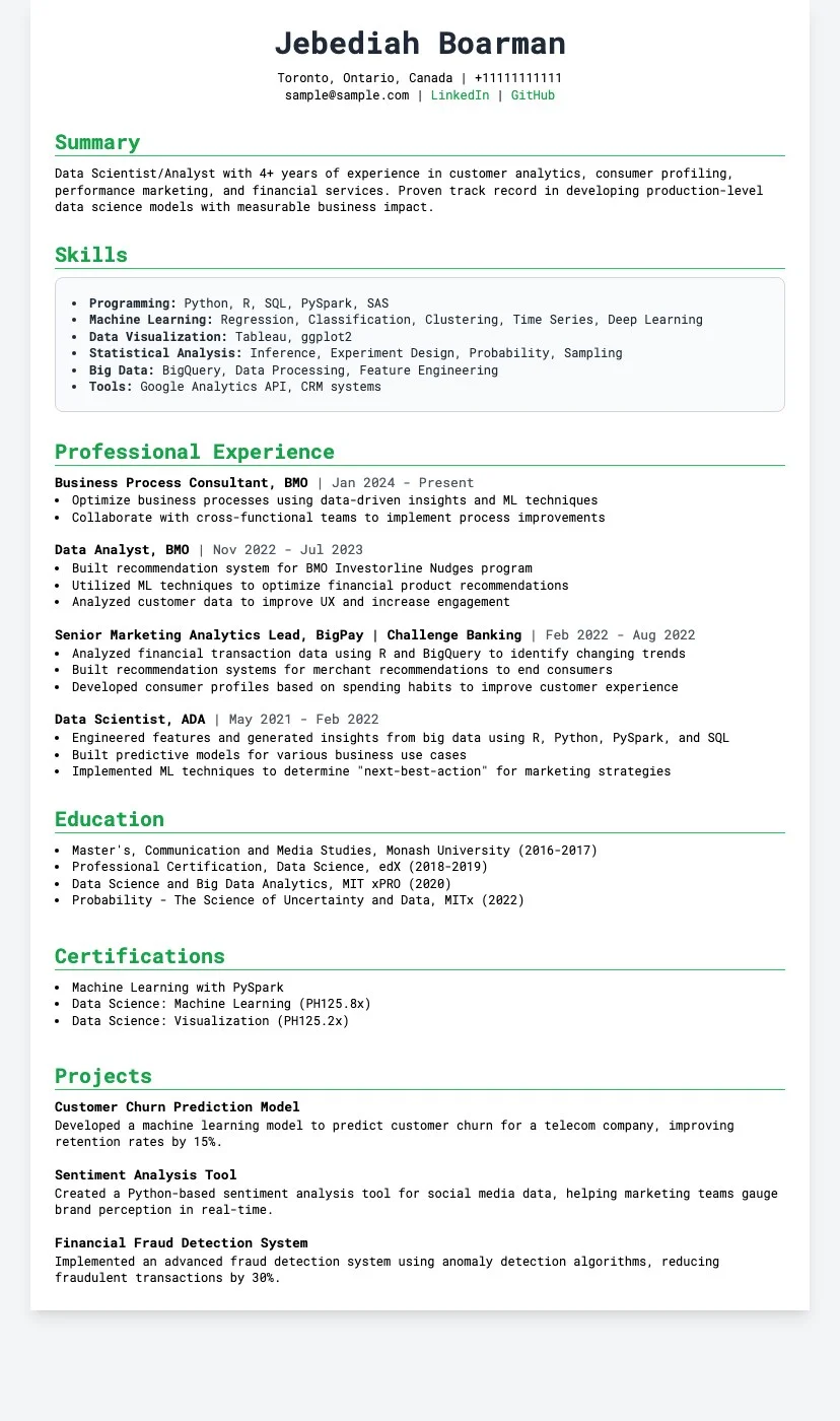 Tech Hog resume template preview — clean monospace layout for software engineers and data scientists