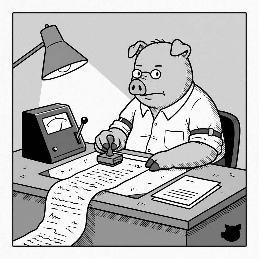 Black-and-white editorial illustration for The New 2-Page Federal Resume Rule: USAJOBS Requirements in 2026