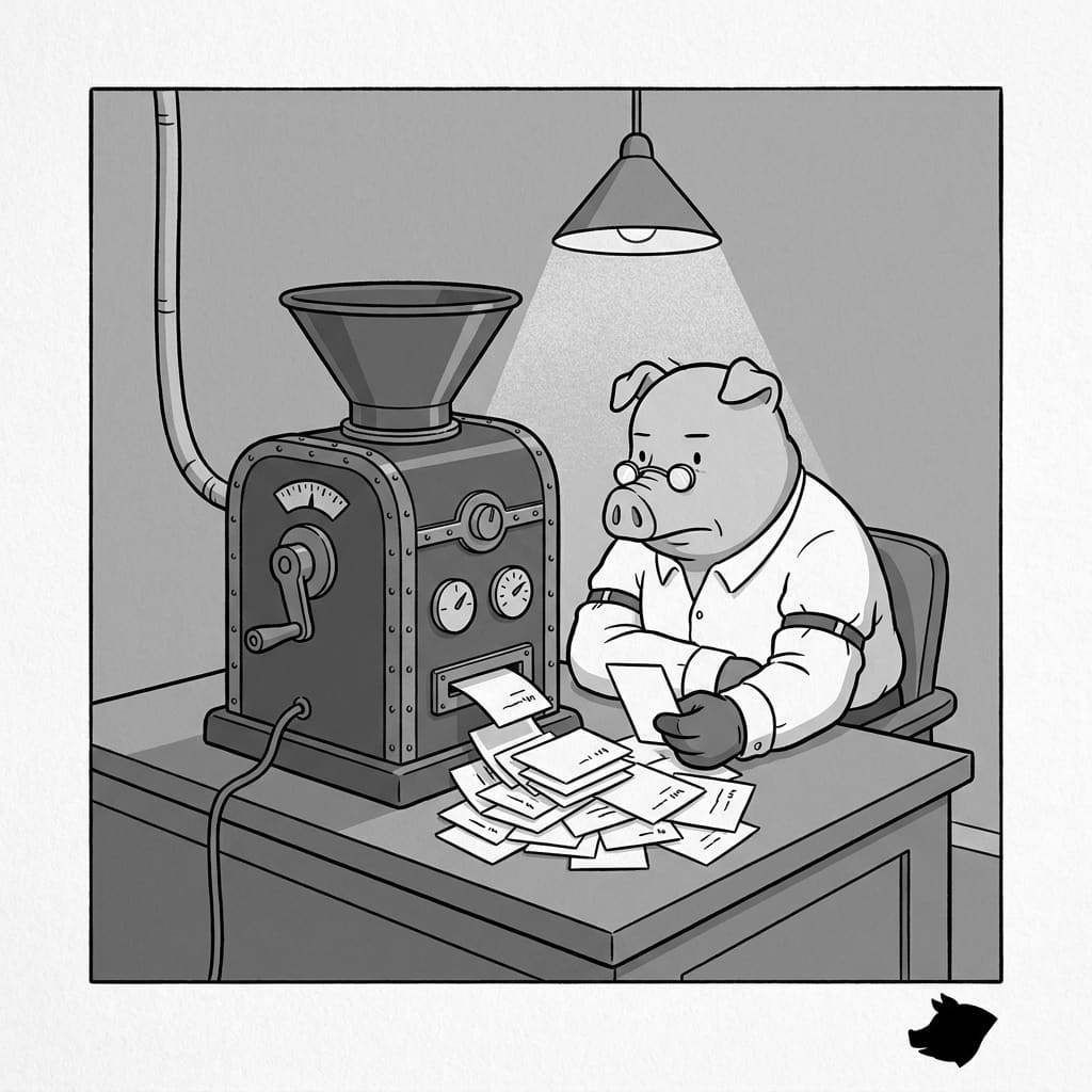 Black-and-white editorial illustration for Tool Review: Why Indeed Paused Its AI Auto-Apply Feature