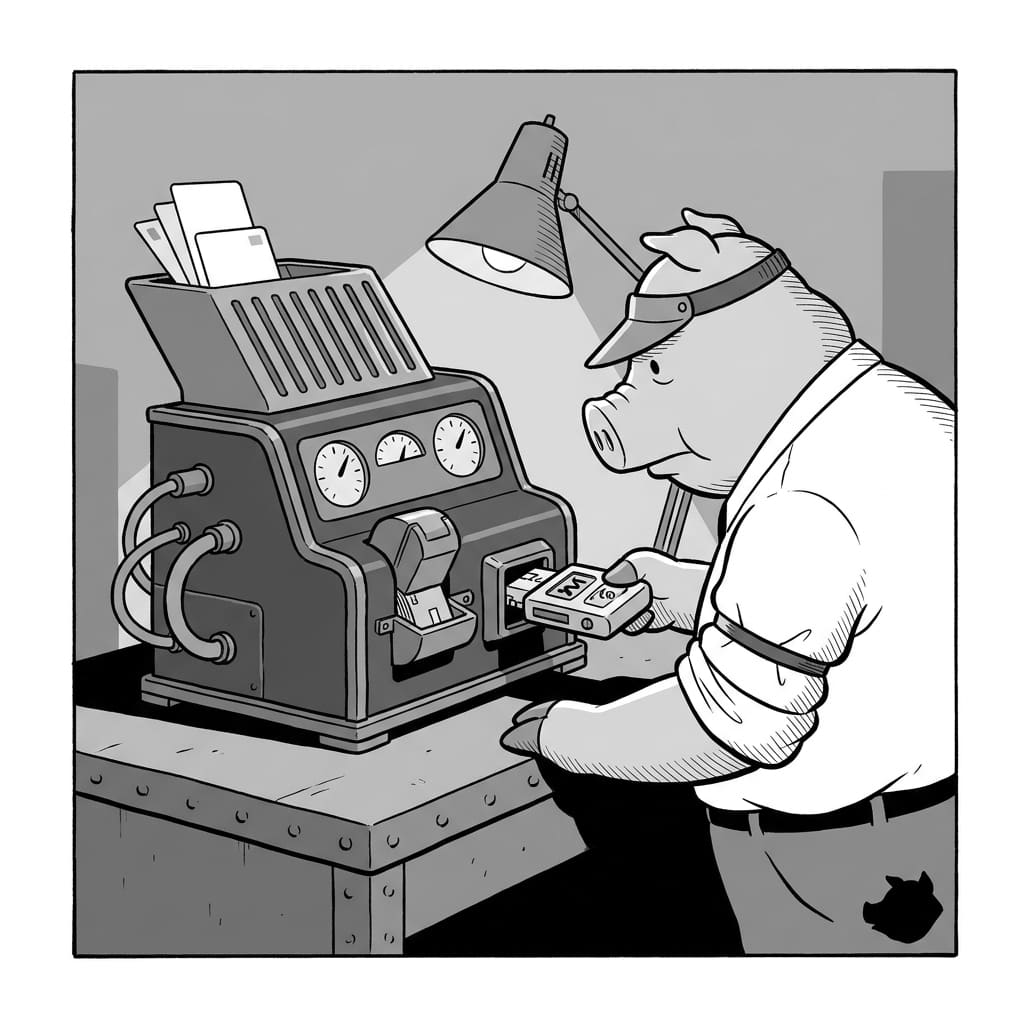 Black-and-white editorial illustration for WonsultingAI Review: Pricing, Features, and God Mode in Late 2026